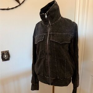 White Birch Charcoal Trench Coat